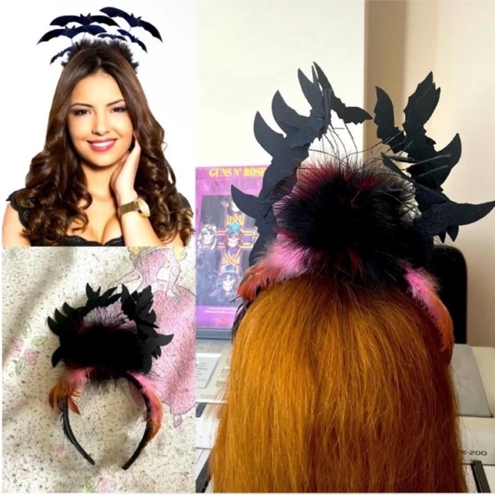 Dolls Kill Bats & Feathers Headband